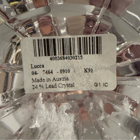 Villeroy & Boch Lucca 3-arm 24% Lead Crystal Glass Candelabra Austria 12” Tall - Picture 11 of 15